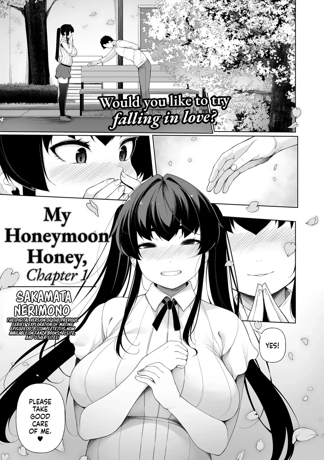 [Sakamata Nerimono] Ichinen Kanojo Ch. 1 | My Honeymoon Honey Ch. 1 Fhentai - Page 1