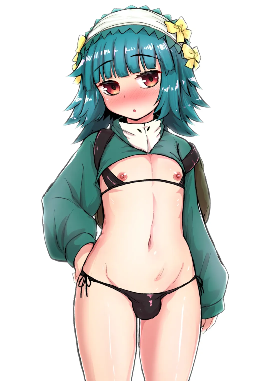 [Magifuro Konnyaku] Natsu no Mizube no Josou Danshi Fhentai - Page 13