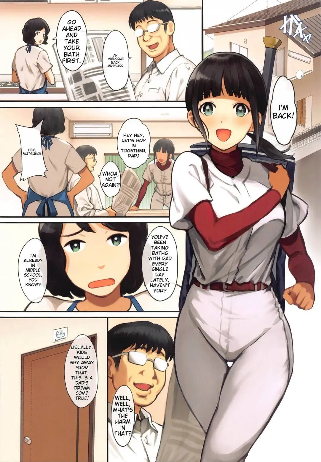 [Serizawa] Papa Daisuki Mutsuko-chan | I love you, Daddy Fhentai - Page 3