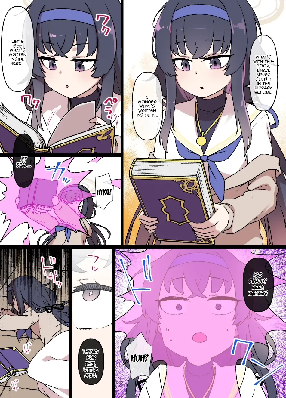 [Kusayarou] Blue Archive MC Hyoui Manga Mari & Hina-hen | Blue Archive Mind Control and Possession Compilation Fhentai - Page 1