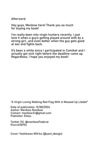 [Menbou] Douteizuki no Jirai Onna ni Seiyoku o Guchagucha ni Sareru Hanashi | A Virgin Loving Walking Red Flag With A Messed Up Libido! Fhentai - Page 38