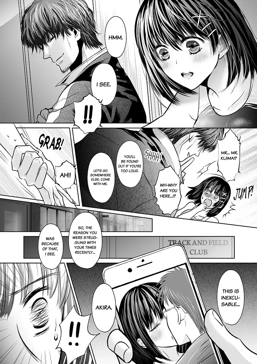 [Amazato] Kareshi no Menomaede… Haitteru!? ~Zetsurin Coach no Namahame Zecchou Shidou~ 1-3 | Fucked in Front of My Boyfriend! Bareback Orgasm Drills With My Coach 1-3 Fhentai - Page 8