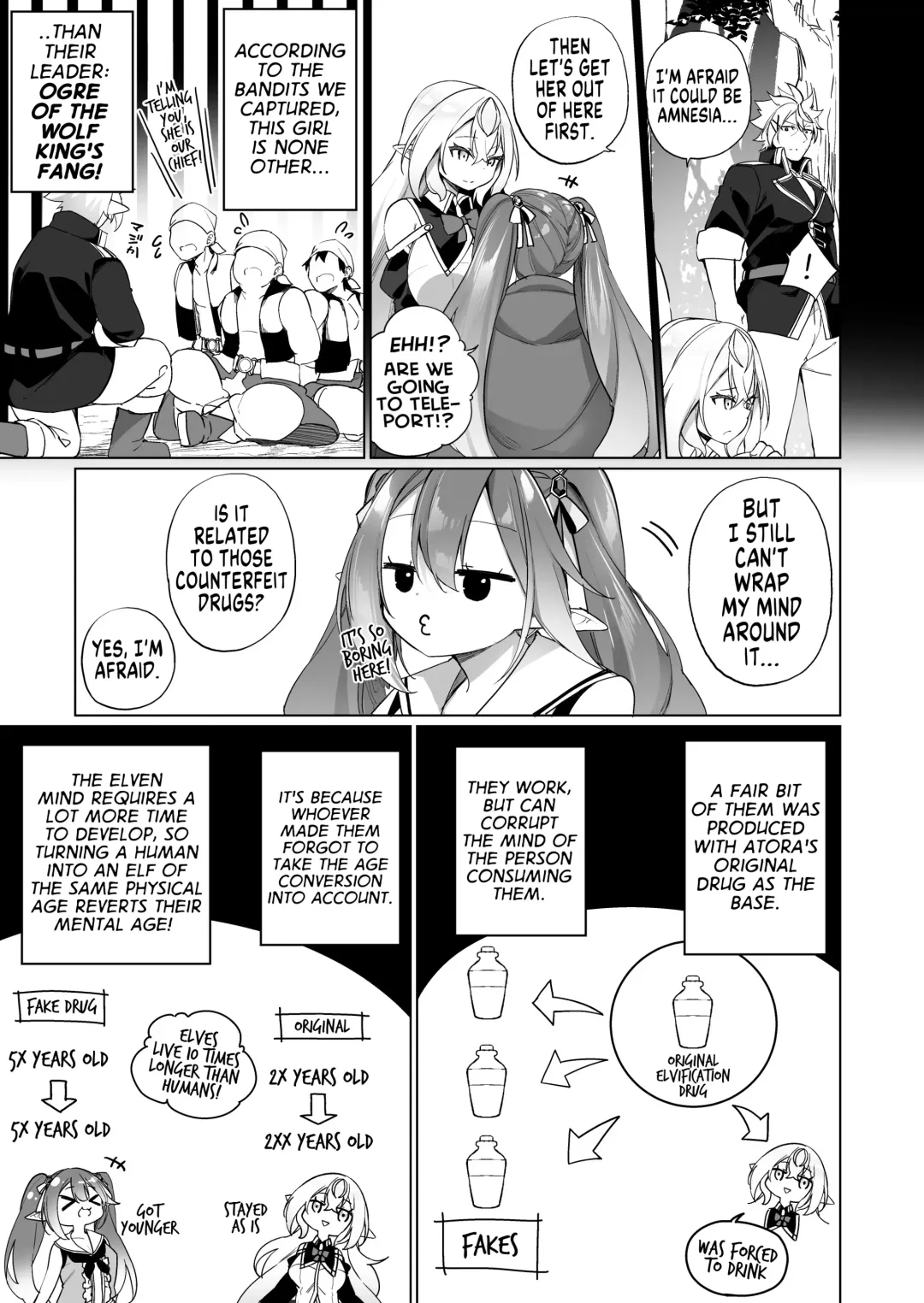 [Kanmuri] Mesugaki Elf ni Natta Don 2 Elf-ka no Kusuri part 3 | A Bandit Chief Who Turned Into a Bratty Elf Girl 2 Elvification Drug part 3 Fhentai - Page 7