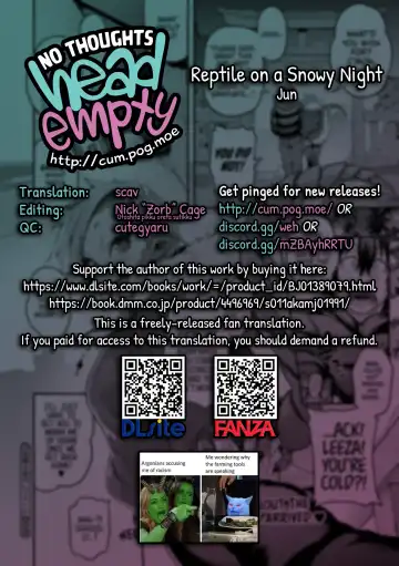 [Jun] Yukifuru Yoru no Reptile | Reptile on a Snowy Night Fhentai - Page 31