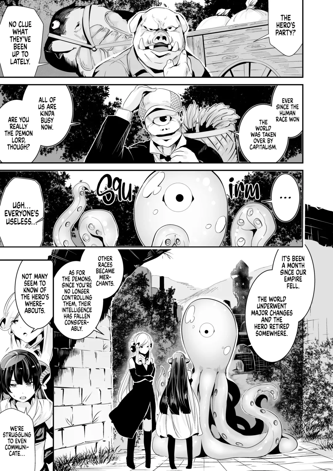 [Bota Mochito] TRANCE SEXUAL INTER WORM | A Tale of Tentacles, a Futanari Hero and a Genderbent Demon Lord (decensored) Fhentai - Page 6