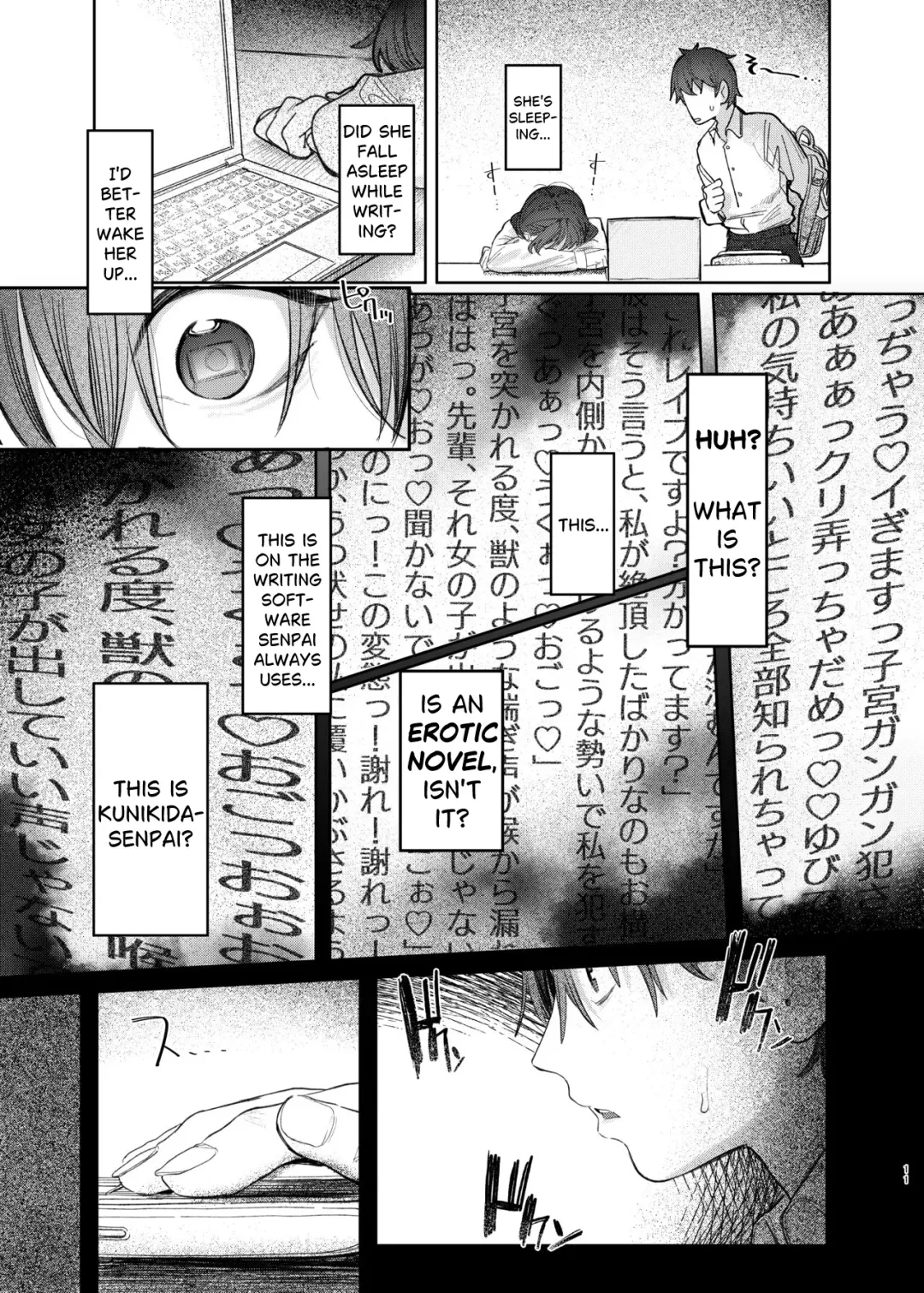 [Momokumo] Kunikida Senpai no Kakushigoto | Kunikida Senpai's Secret Fhentai - Page 11