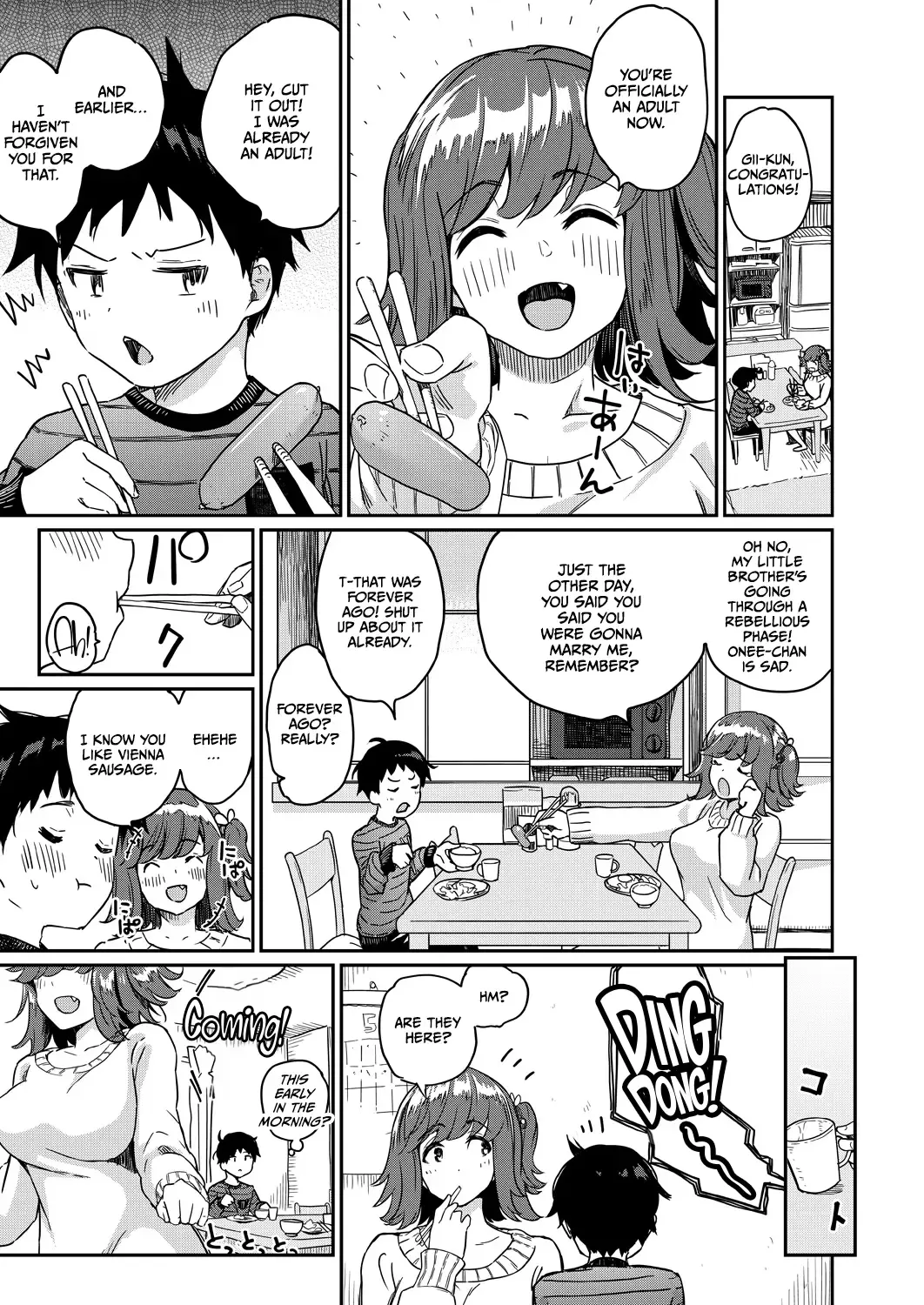 [Taro Oimo] Nanka Nee-chan-tachi ga Fudeoroshi Matsuri Toka Ii Dashita Fhentai - Page 3