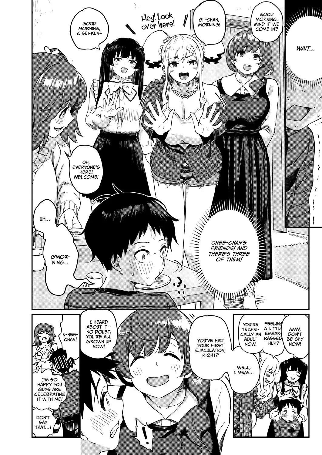 [Taro Oimo] Nanka Nee-chan-tachi ga Fudeoroshi Matsuri Toka Ii Dashita Fhentai - Page 4