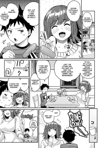 [Taro Oimo] Nanka Nee-chan-tachi ga Fudeoroshi Matsuri Toka Ii Dashita Fhentai - Page 3