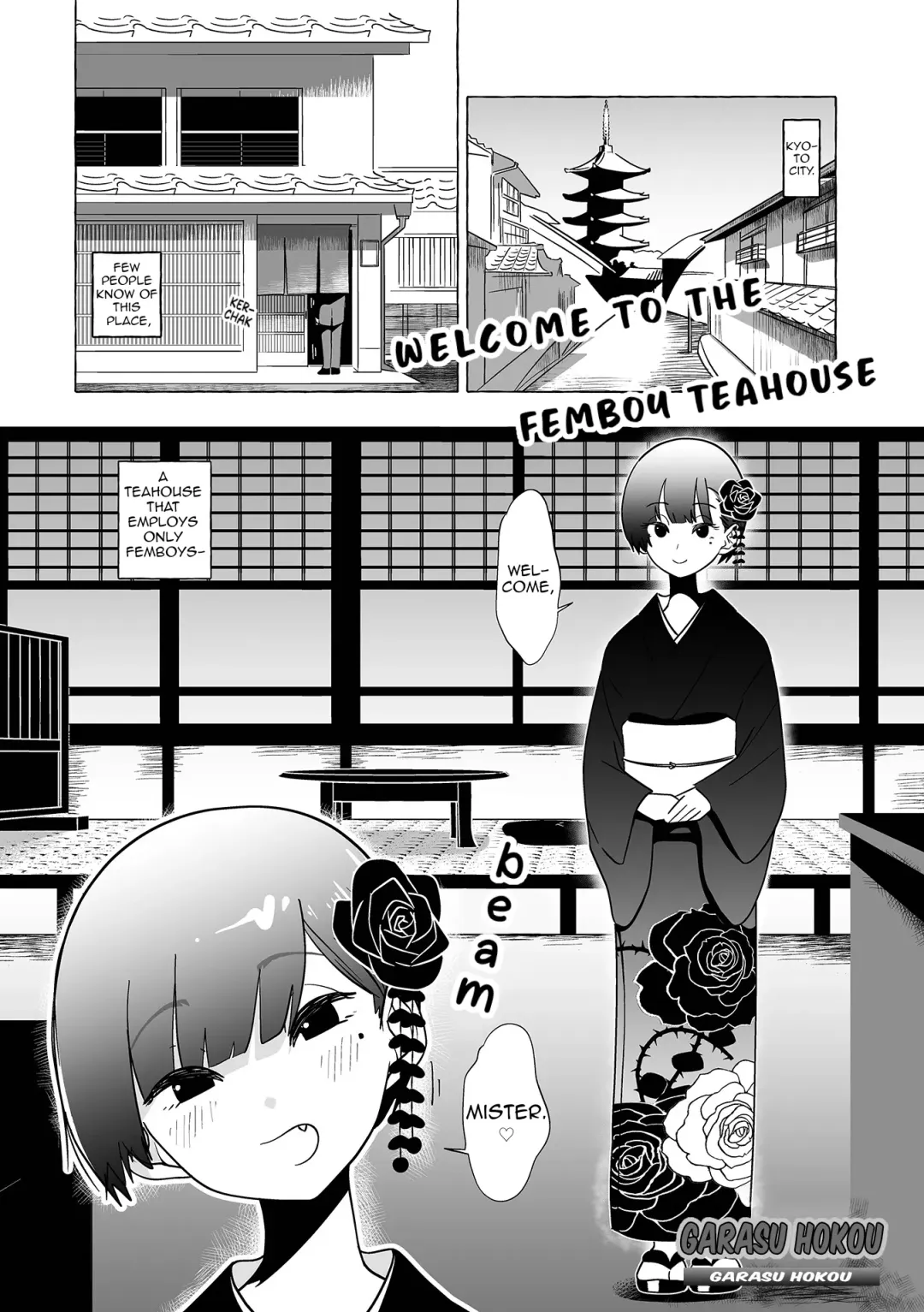 [Garasu Hokou] Otoko no Musume no Chaya ni Oideyasu | Welcome to the Femboy Teahouse Fhentai - Page 1