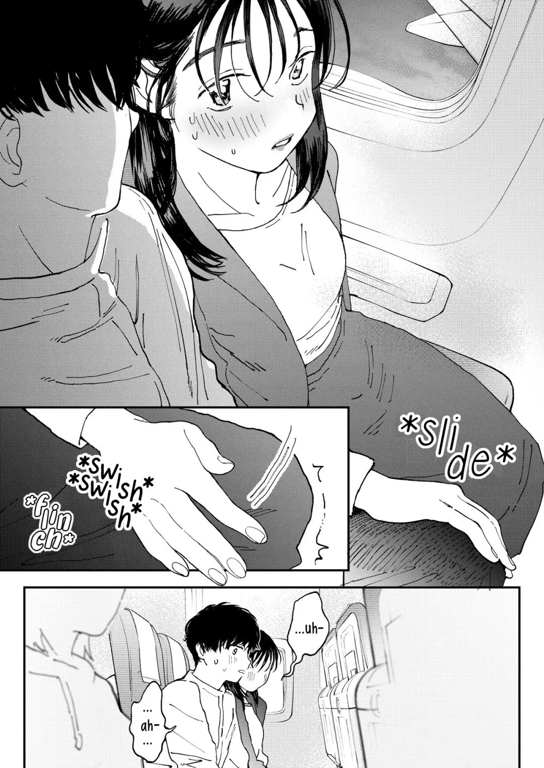 [Denbu Momo] Muramura OL-san wa Hikouki no Naka demo Seiyoku o Mitashitai | Horny OL-san, even on an Airplane, Wants To Satisfy Her Sexual Desires Fhentai - Page 14