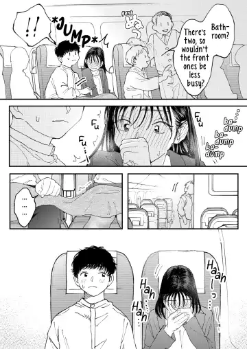 [Denbu Momo] Muramura OL-san wa Hikouki no Naka demo Seiyoku o Mitashitai | Horny OL-san, even on an Airplane, Wants To Satisfy Her Sexual Desires Fhentai - Page 23