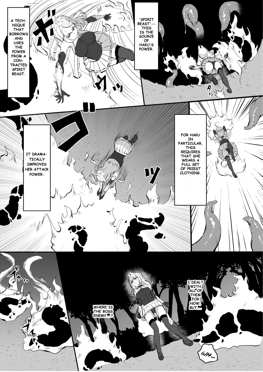 [Shiratama] Joukyuujutsushi ga Shokushu Suit de Youma ni Haika Sareru Hanashi - A story about a senior surgeon being defeated by a demon in a tentacle suit. | A High-ranked Exorcist Gets Defeated By An Apparition In A Tentacle Suit Fhentai - Page 6