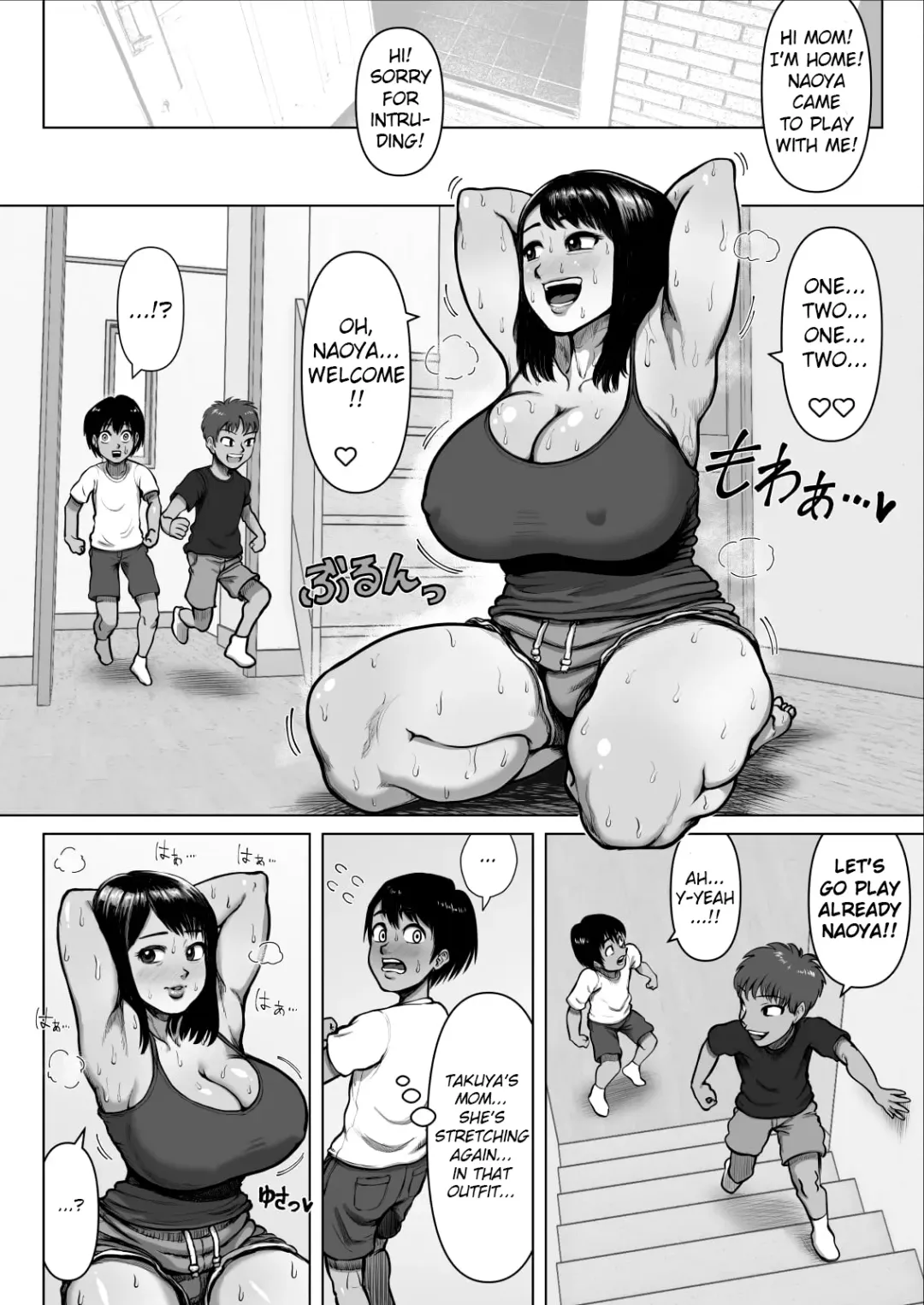 [Azamidon] Tomodachi no Mama ga Bakunyuu sugite... | My Friend's Mom has huge breasts... Fhentai - Page 2