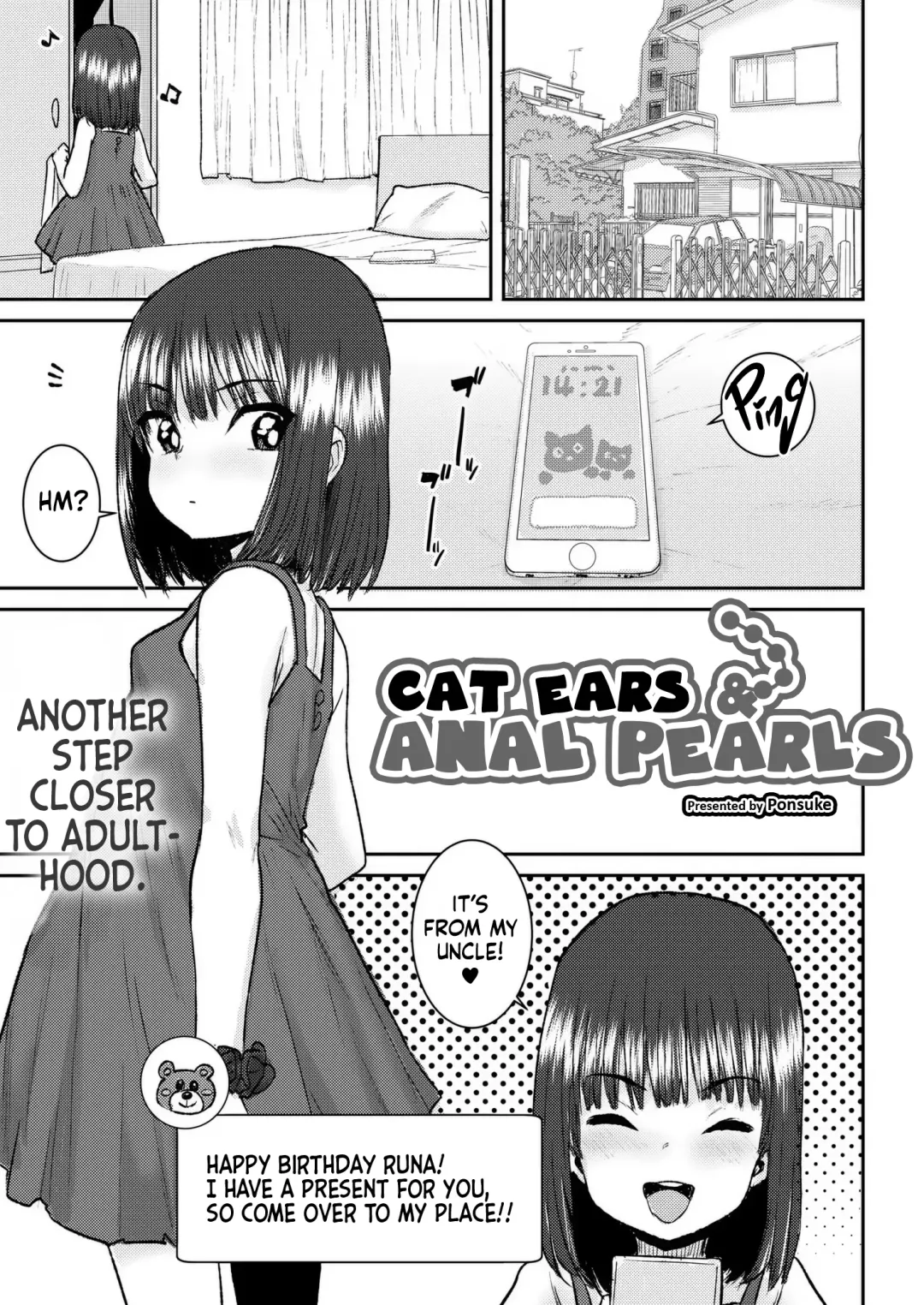 [Ponsuke] Nekomimi Anaru Paaru | Cat Ears & Anal Pearls Fhentai - Page 1