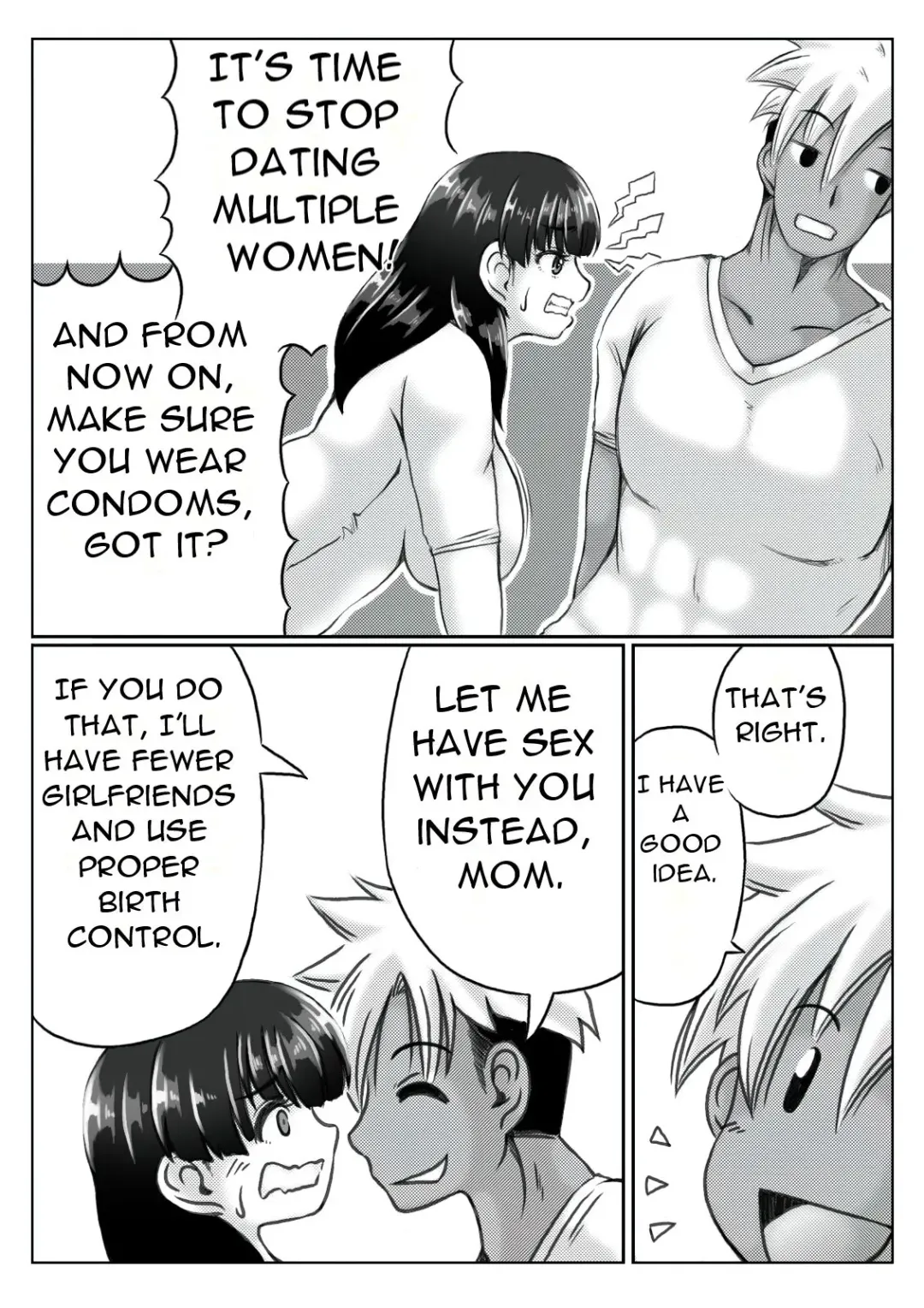 [Mankai Beesuke] Kaasan no Onegai to Musuko no Seiyoku | A Mother's Request and A Son's Sexual Desire Fhentai - Page 7