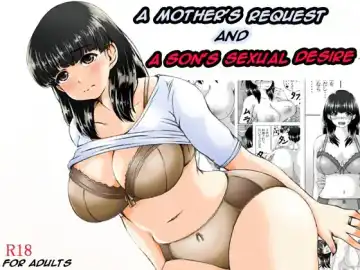 [Mankai Beesuke] Kaasan no Onegai to Musuko no Seiyoku | A Mother's Request and A Son's Sexual Desire - Fhentai