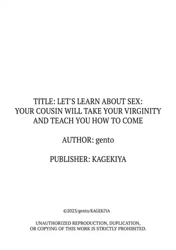 [Gento] "Sex no Benkyou Shiyokka?" Kareshi ga Iru no ni Itoko kara Shojo wo Ubaware Zecchou Shidou 1-5 | Let's Learn About Sex: Your Cousin Will Take Your Virginity and Teach You How to Come 1-5 Fhentai - Page 108