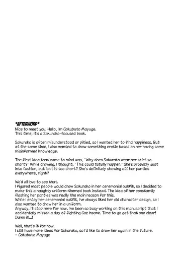 [Gokubuto Mayuge] Sakurako-sama wa Nani mo Shiranai | Sakurako Doesn't Know Fhentai - Page 24