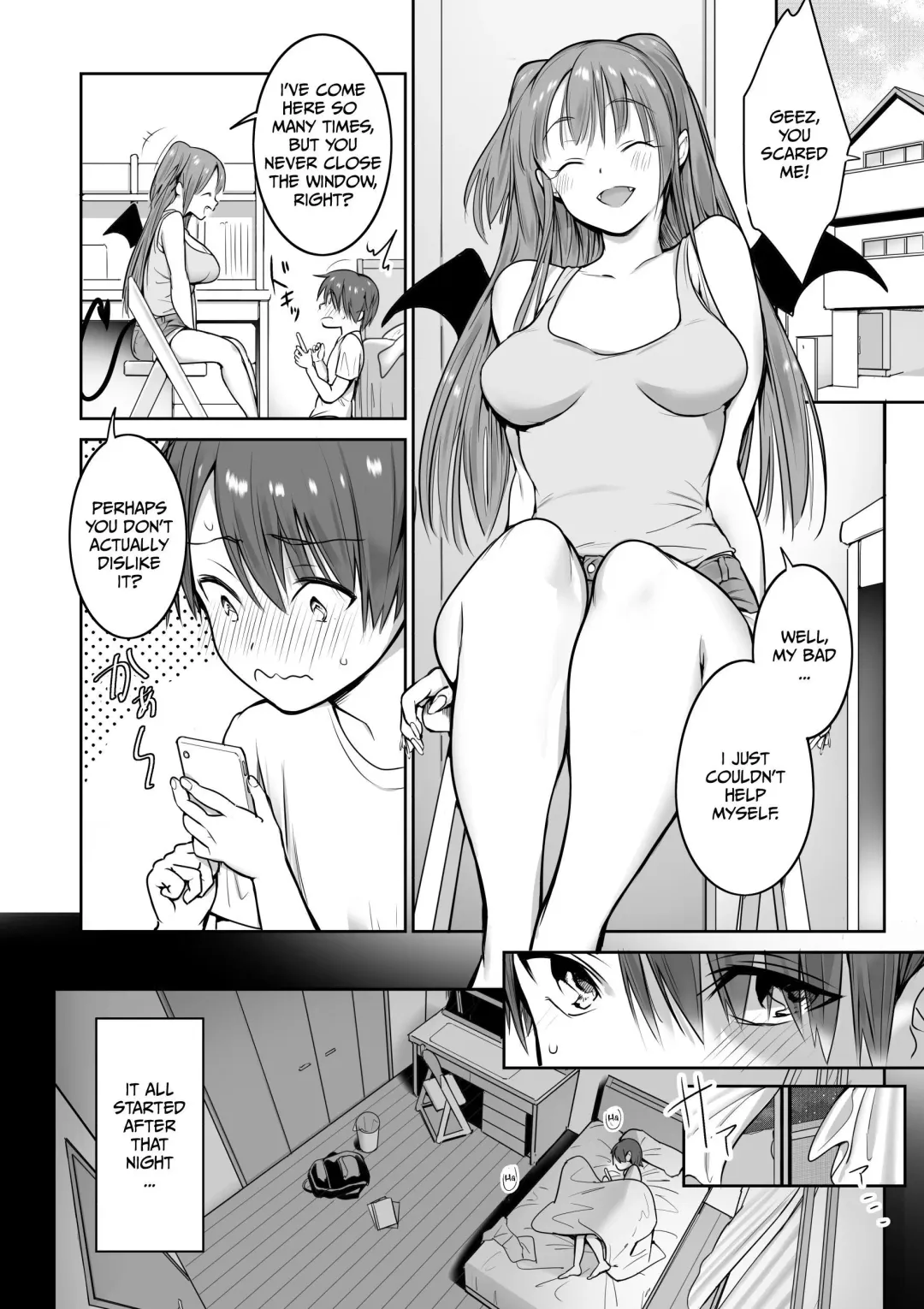 [Akai Same] Boku no Ie ni wa Succubus ga Kuru | A Succubus Comes Knocking On My Door Fhentai - Page 4