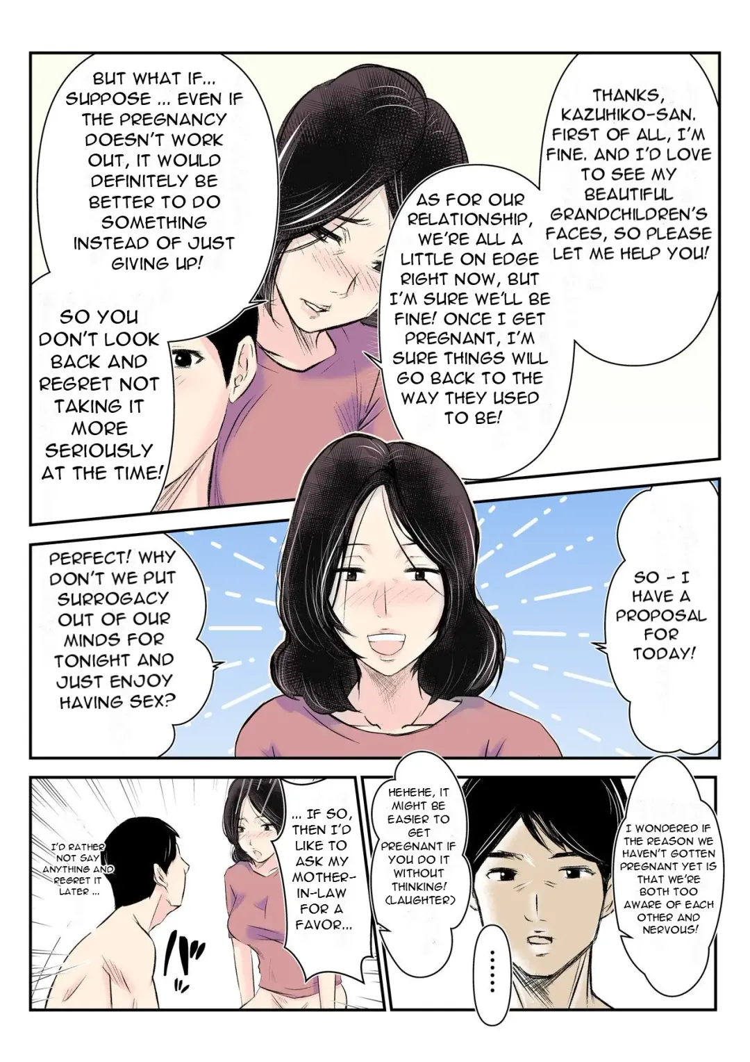 Dairi Shussan o Onegai Sare, Musume no Otto o Netotte Shimatta Inbo - A Lewd Mother who was Asked to be a Surrogate for Her Daughter and Ended up Sleeping with... Fhentai - Page 23