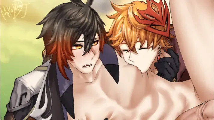 【mokopokoDJ】Happy New Year!! [COMM] - Chili 🌶️2 DL｜钟离公子 Fhentai - Page 1