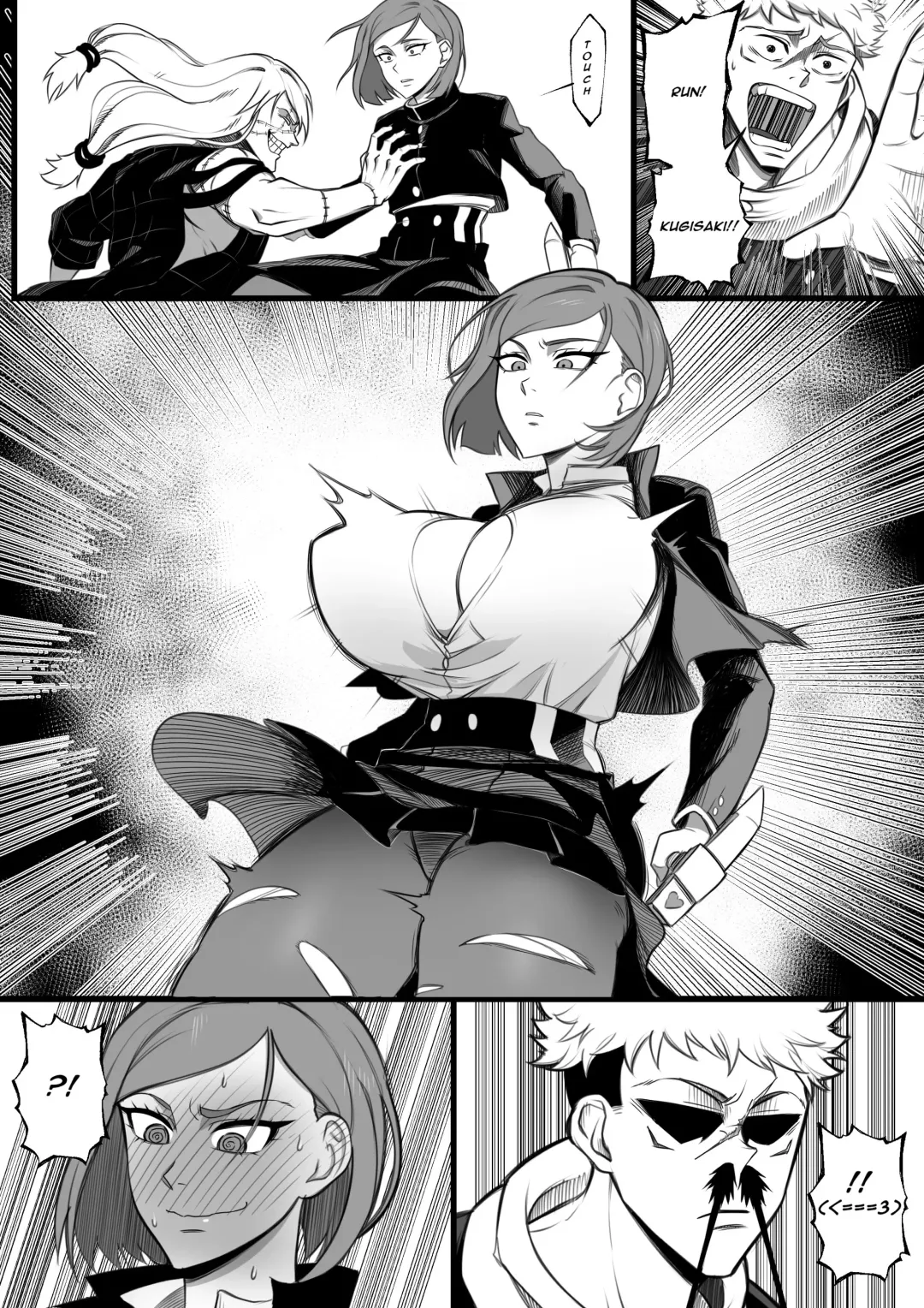 Queen of Curses Ryomen "Kugisaki" Sukuna vs Itadori Yuji Fhentai - Page 3