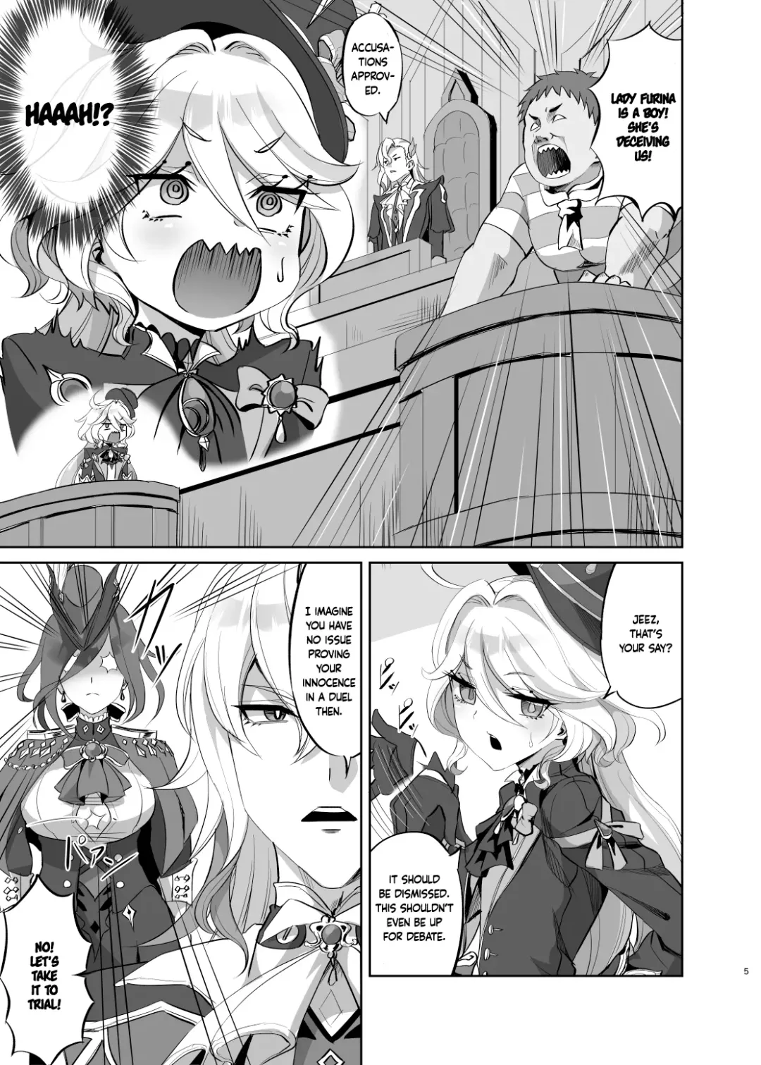 [Minarai Zouhyou] Boku wa Otokonoko ja Nai! ~Suijin Dansei Giwaku Saiban Gijiroku~ | I am not a boy! ~The Trial of the Hydro Archons Suspected Manhood~ Fhentai - Page 4