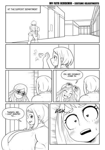 Read My Futa Academia: Costume Adjustments - Fhentai