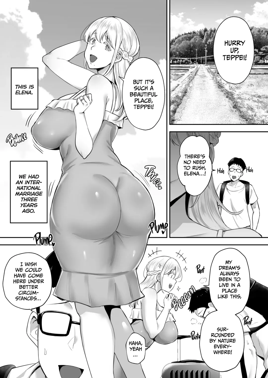 [Gagarin Kichi] Cuckolded Busty Blonde Wife Elena Fhentai - Page 2