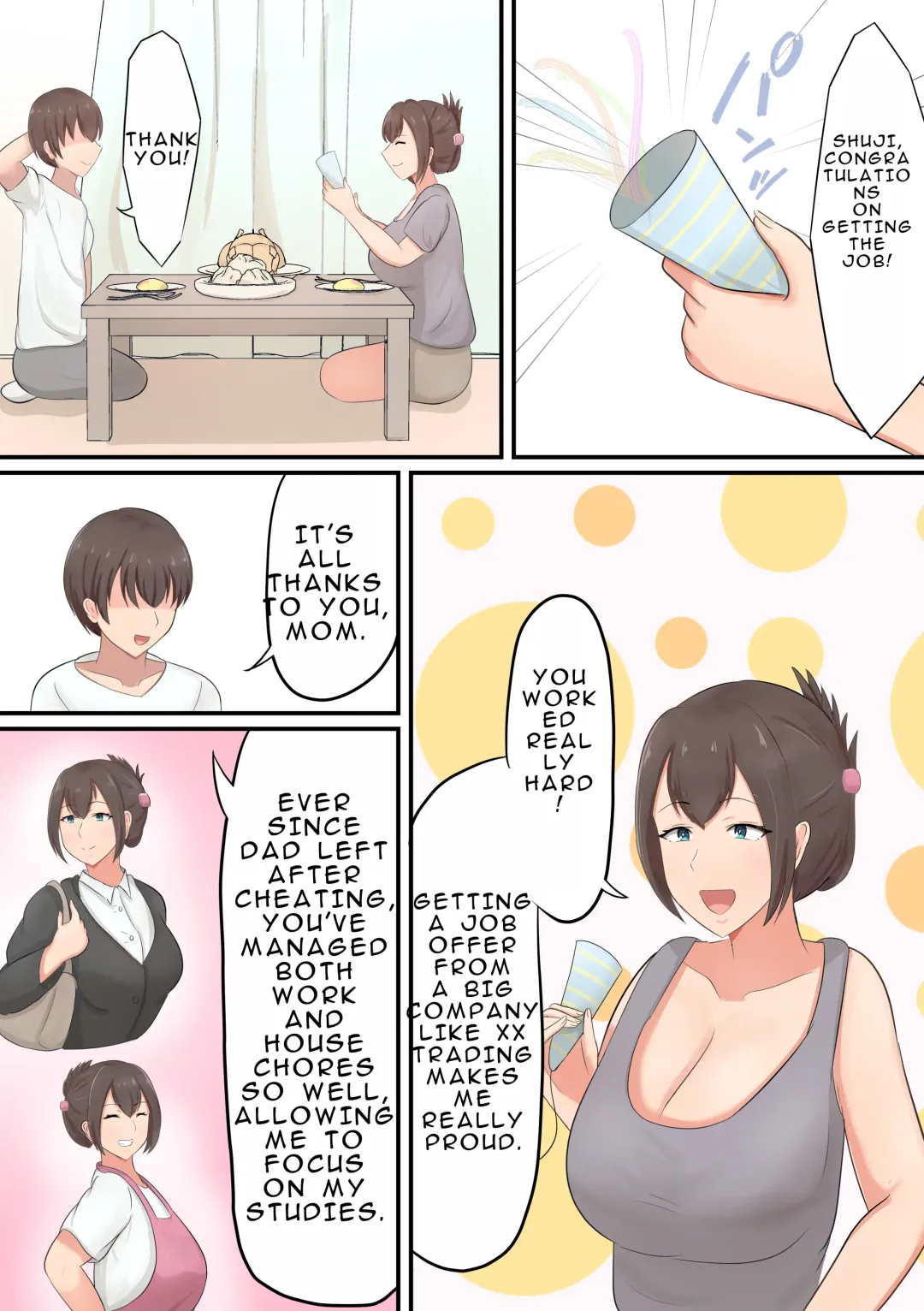 [Shirakumo Zen] Oiwai ni Okaa-san ga Fudeoroshi Shite Kureta Hanashi Fhentai - Page 2