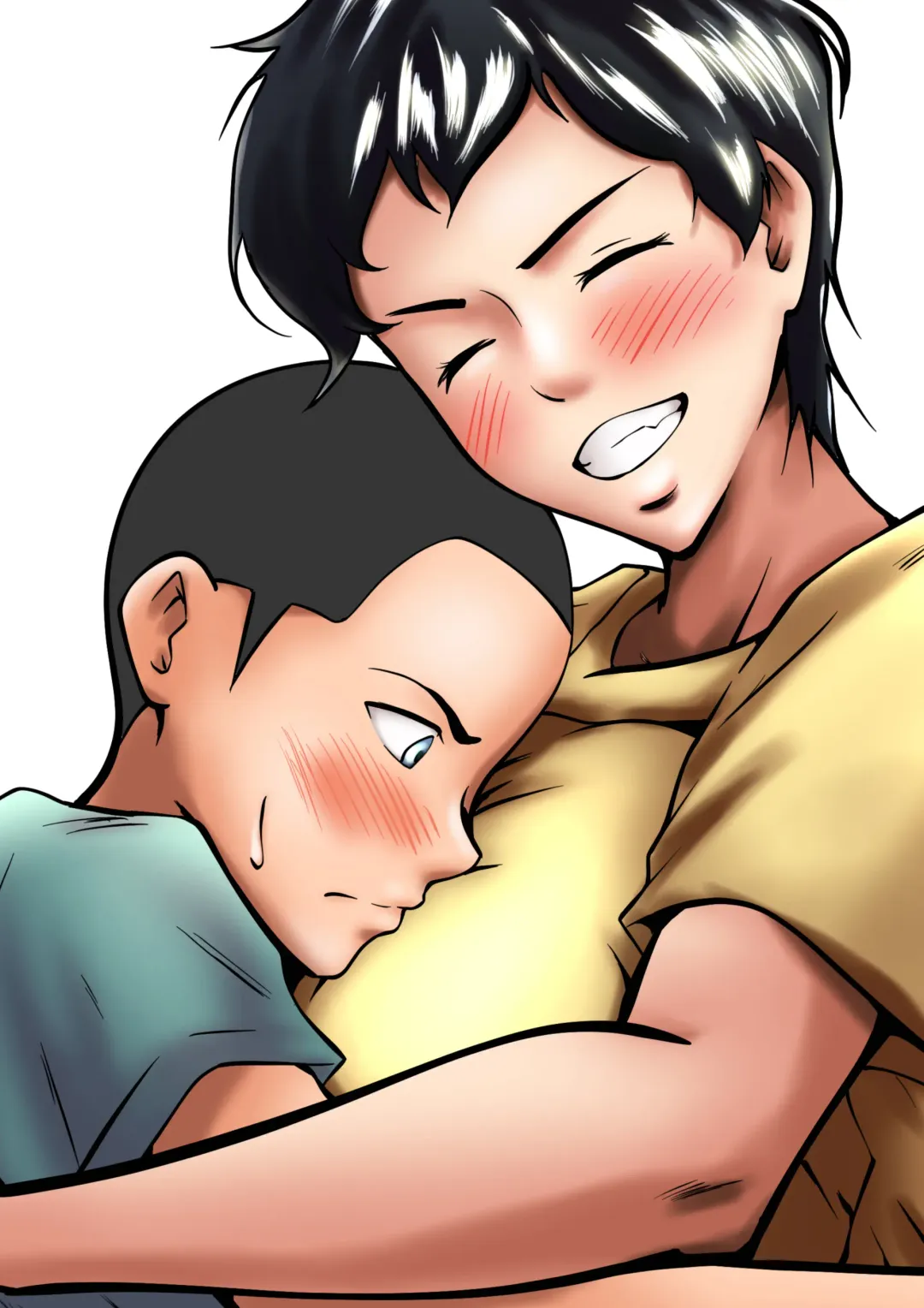 [Shimipan] Otokomasari no kāchan ga musuko to no sekkusu de on'na ni natta hanashi Fhentai - Page 1