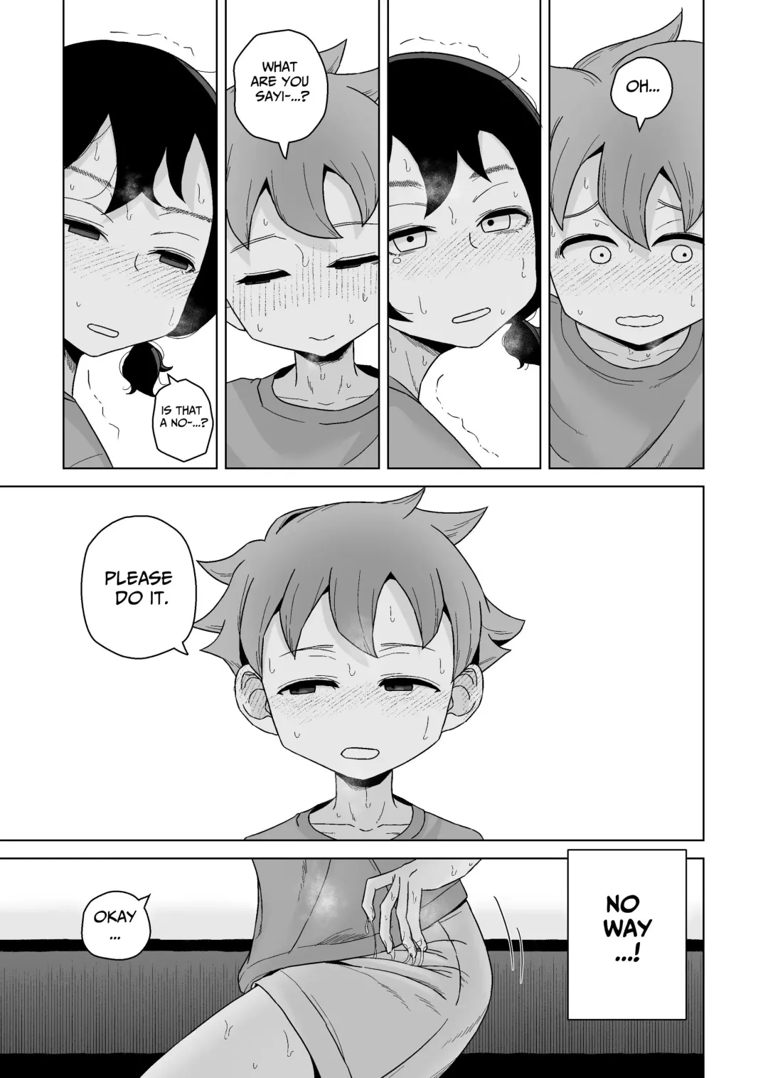 [Hagger] Onanie Izon Jidaraku Joshi wa Shounen no Onanie o Nozokimisuru. | A Masturbation Addicted Slob Girl Peeps on a Boy Jerking Off. Fhentai - Page 39