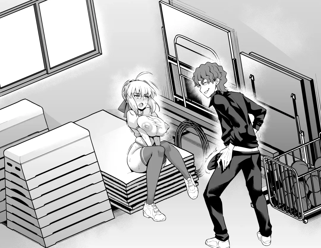 [Ankoman] Saber,  Taiiku Souko de... Fhentai - Page 13