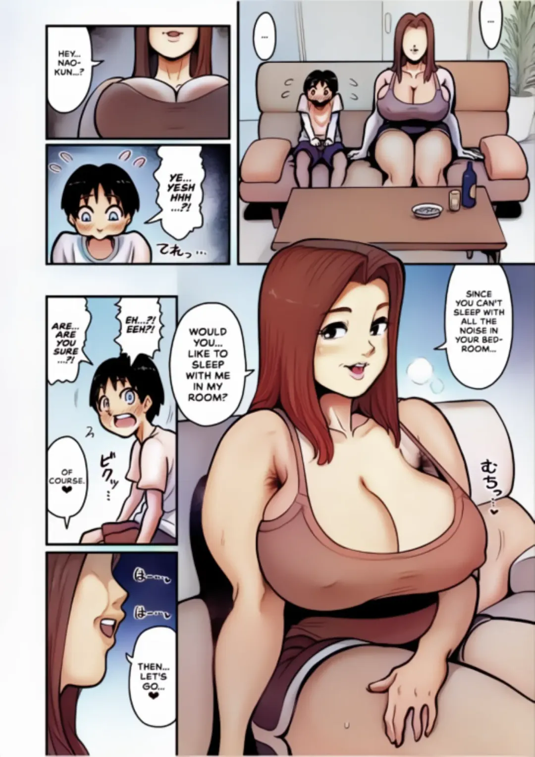 [Azamidon] Extremely Busty Aunt Mates With Relative's Kid Fhentai - Page 7