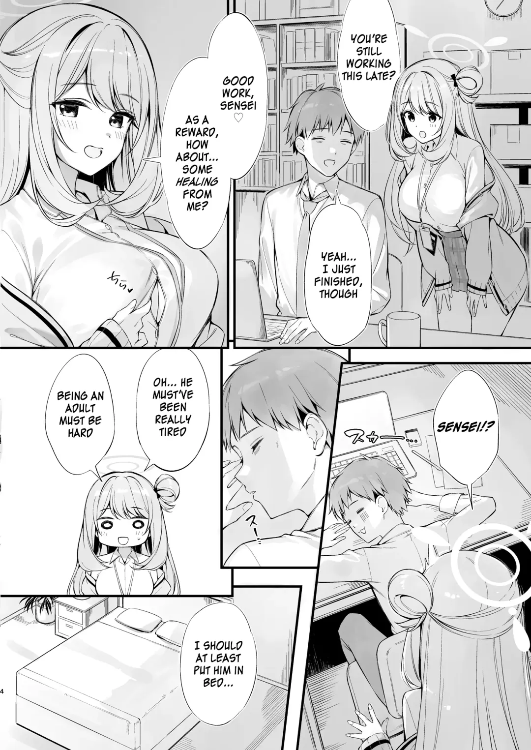 [Oryou] Sensei, Nechattan desu ka? Osocchattemo Ii desu ka? | Sensei, are you sleeping? May I assault you? Fhentai - Page 3