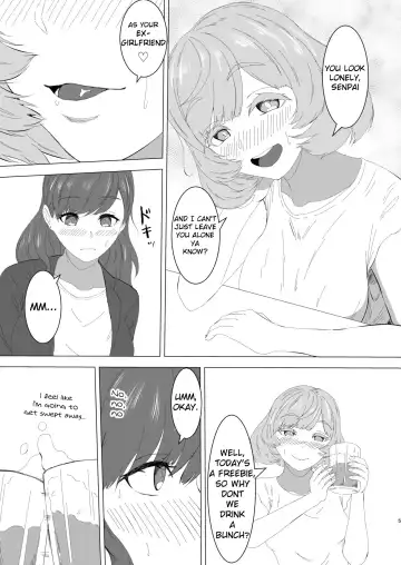 Mitsu Yoku no Shirene ~ Sunen-buri ni Saikai Shita Futanari Kouhai to Kyuuai Sex Suru Yokkyuu Fuman OL ~ Fhentai - Page 4
