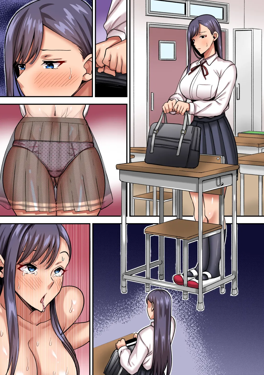 Majime-kei Yuutousei, Kashiwagi Saia no Himitsu ~Ojisan ni Karada o Suki Houdai sarete Ochite iku Watashitachi~ Fhentai - Page 38