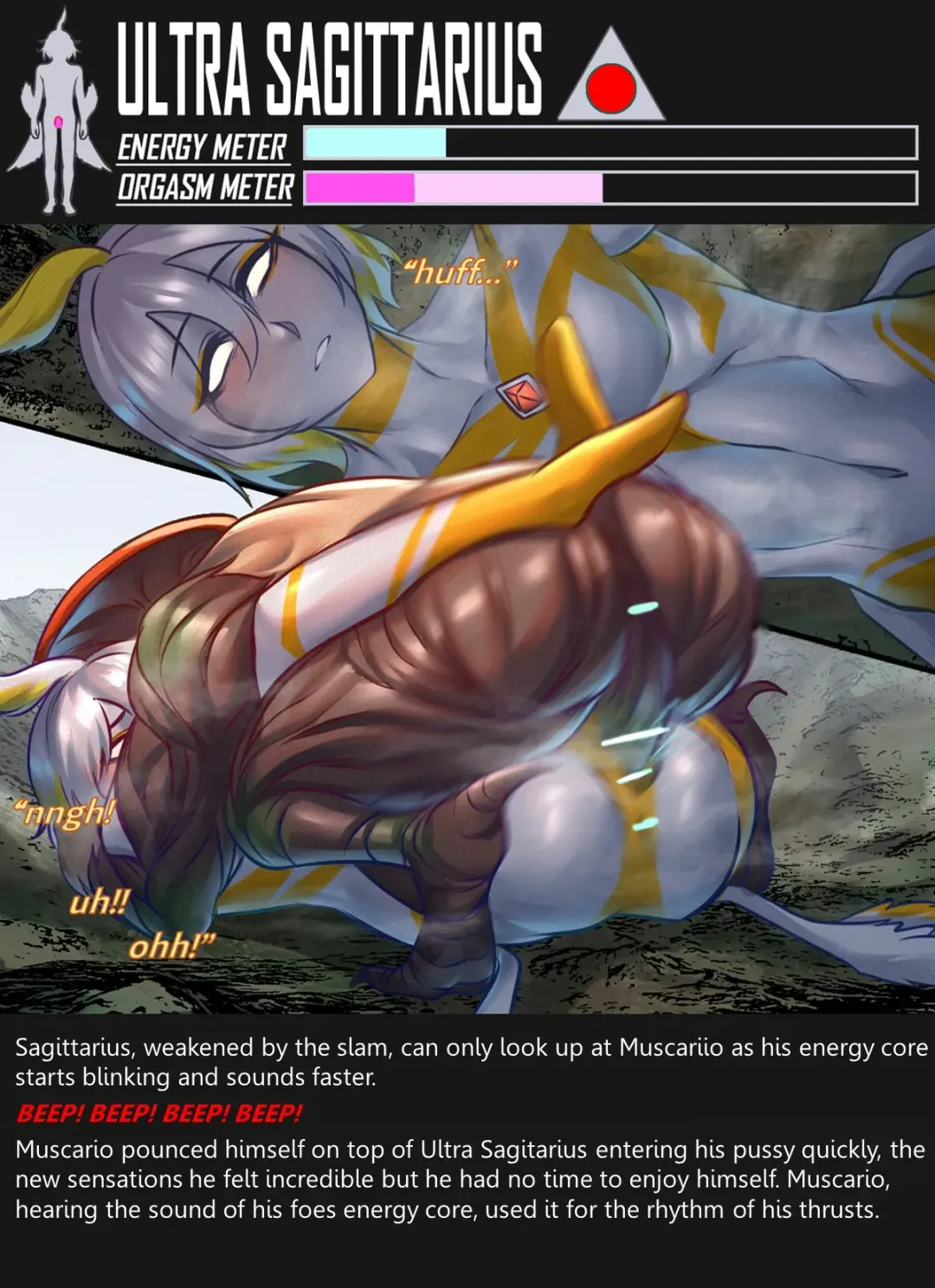 [Arsonicartz] 【ArsonicHawt】Ultra Sagittarius vs Muscario Fhentai - Page 86