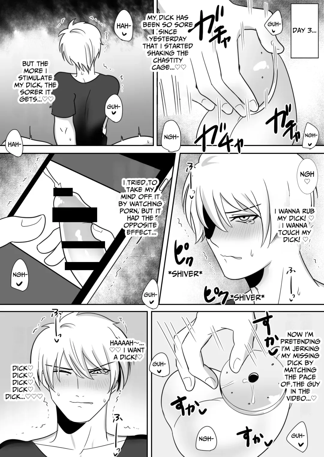 I Tried Out Being Toyed With While Wearing A Flat Chastity Belt. Fhentai - Page 4