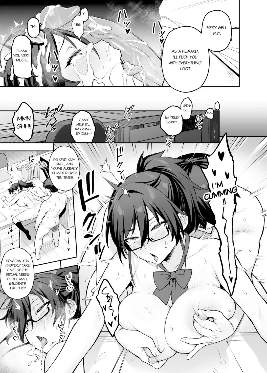 [Try] Atarashii Fuuki Iinchou wa Kyonyuu Sugiru Ken 2 | About the New President of the Disciplinary Committee's Huge Tits 2 (decensored) Fhentai - Page 28