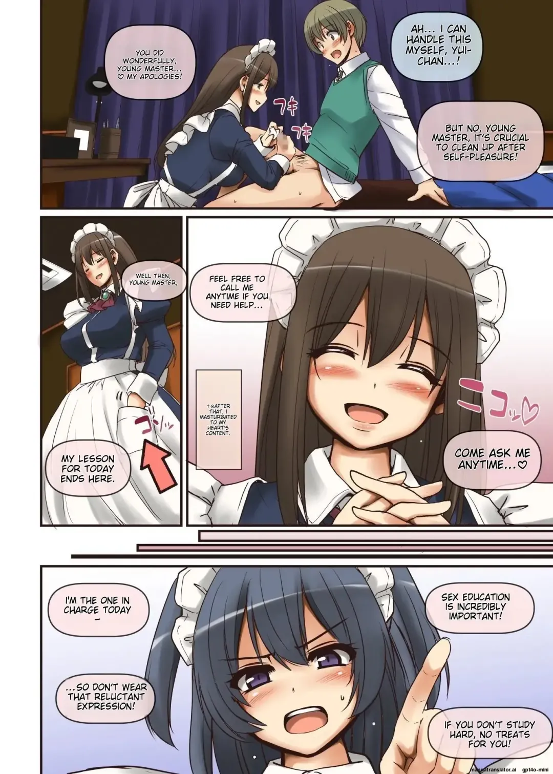 [Alexi Laiho] Maid-san to Manabu Onnanoko no Karada Fhentai - Page 34