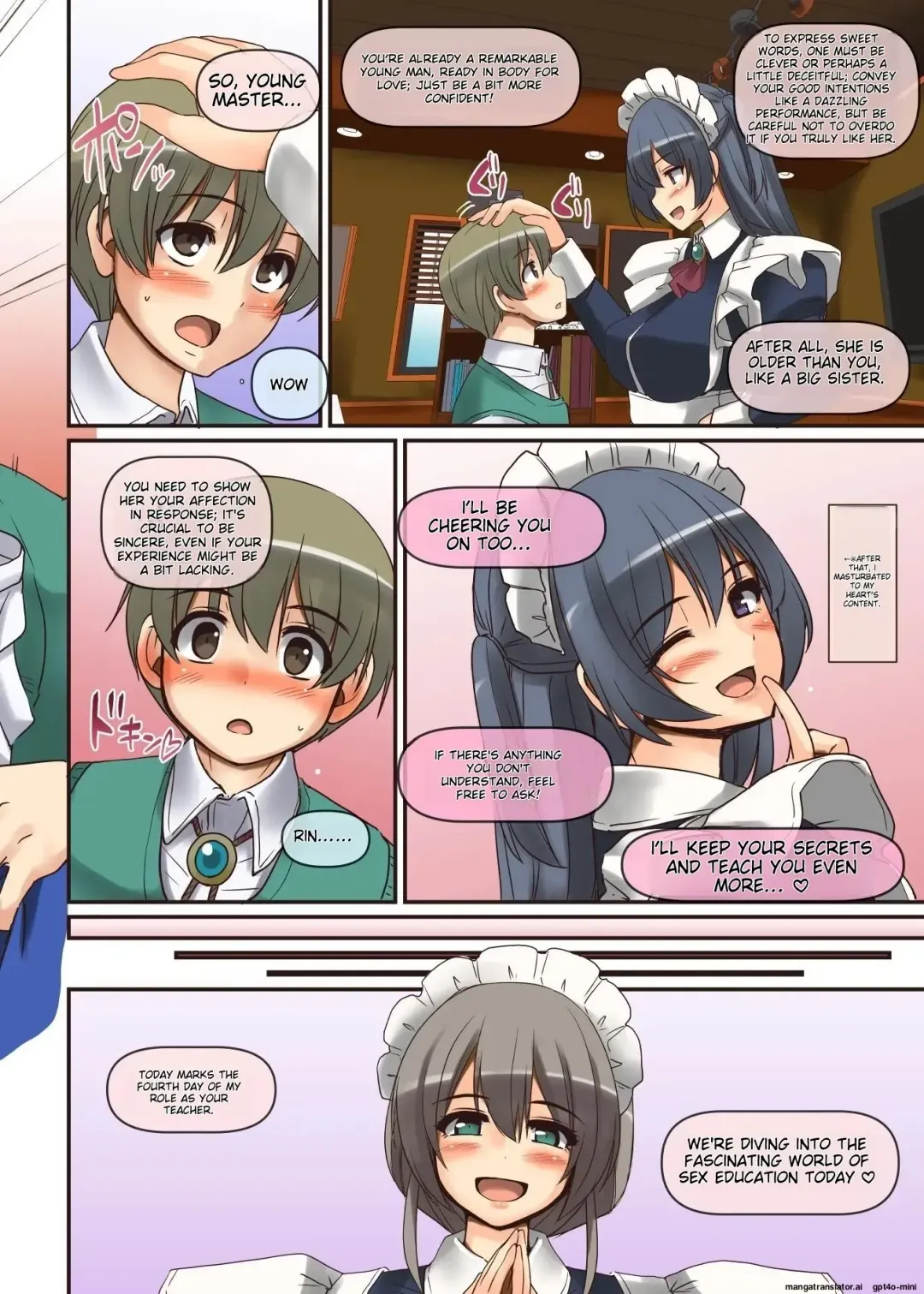 [Alexi Laiho] Maid-san to Manabu Onnanoko no Karada Fhentai - Page 46