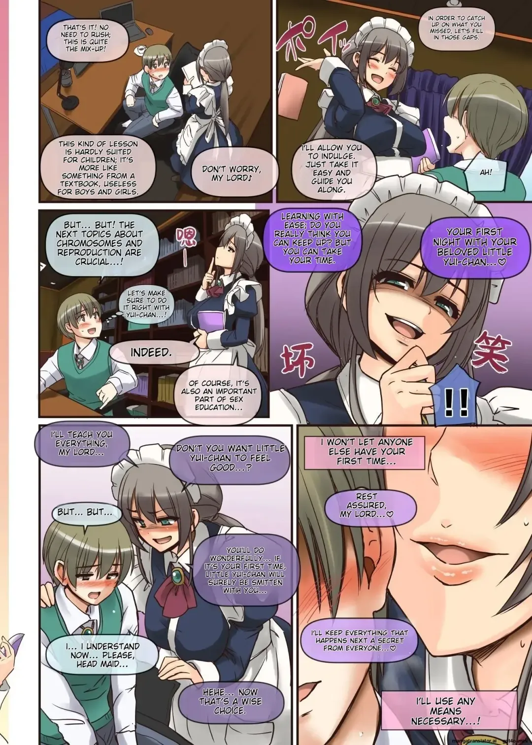 [Alexi Laiho] Maid-san to Manabu Onnanoko no Karada Fhentai - Page 48