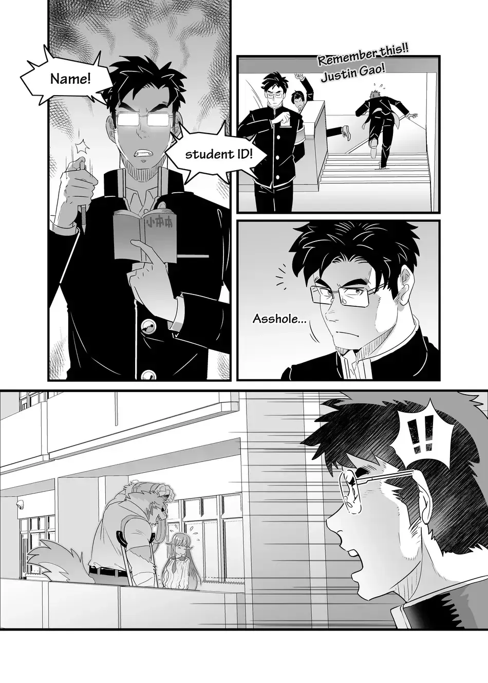 [Kuma Hachi] Bully Senpai and Student Discipline Officer Fhentai - Page 3