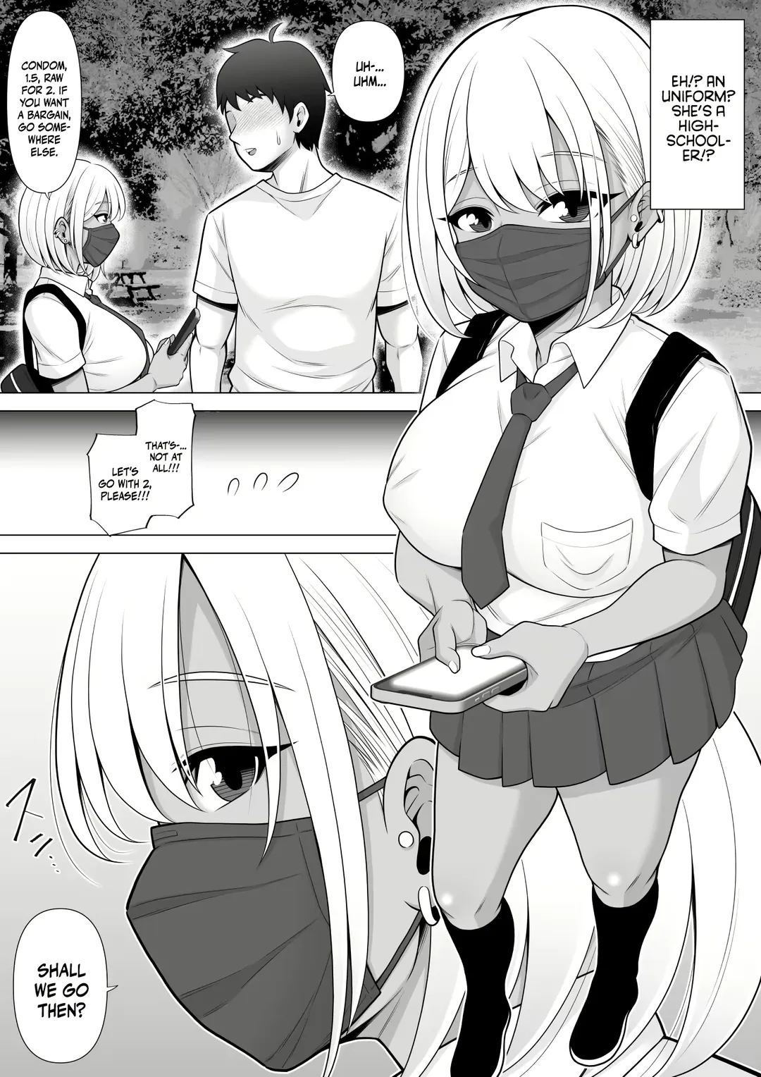 Uwasa no Tachinbo Kouen de Kuro Gal JK Katte Nama Nakadashi Shita Hanashi | Story About How I Hired And Creampied A Black Gal From A Famed Standing Girl Park Fhentai - Page 6