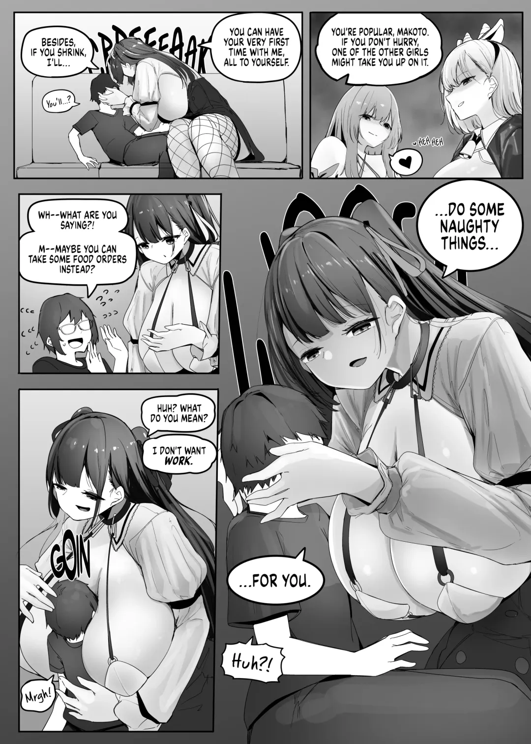 [Marushamo] Omise no Ko ga Minna Ookikute Ai ga Omoi | All the girls in the store are big and yandere Fhentai - Page 5