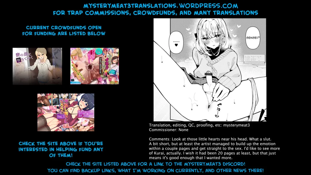 [Kosyo] Sensei Daisuki! Kurai-kun Fhentai - Page 17