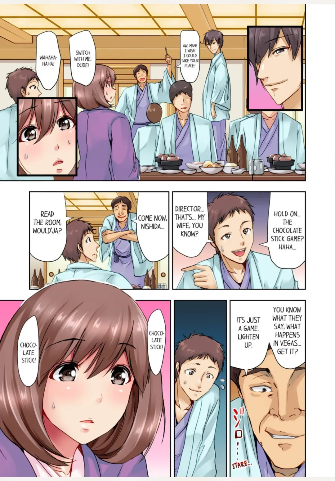 [Aoi Shou] Kekkon 3-Nen Me no Tsuma wa, Shain Ryokou Chuu ni Otto no Yoko de Netorareru! 1 | Netorare With a Busty Wife on a Company Trip 1 Fhentai - Page 10