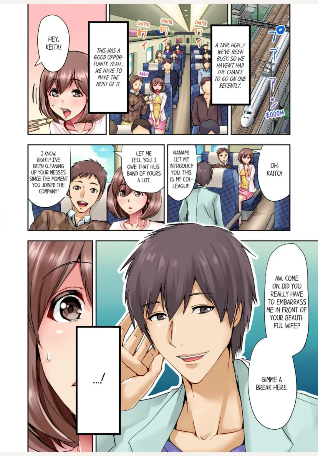 [Aoi Shou] Kekkon 3-Nen Me no Tsuma wa, Shain Ryokou Chuu ni Otto no Yoko de Netorareru! 1 | Netorare With a Busty Wife on a Company Trip 1 Fhentai - Page 3